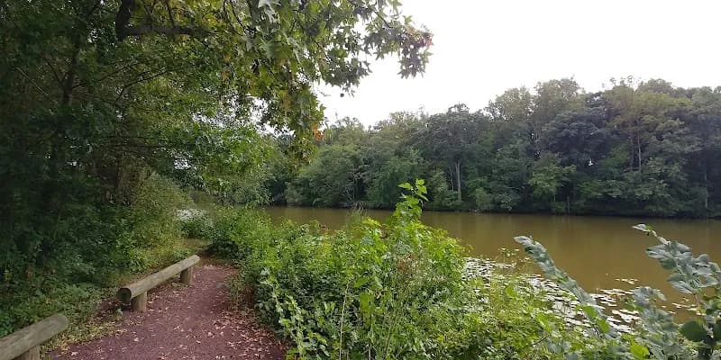 View of Strawbridge Lake Park in Moorestown, NJ