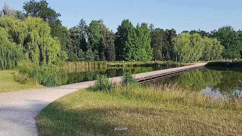View of Stromovka Park in Holešovice, CZ