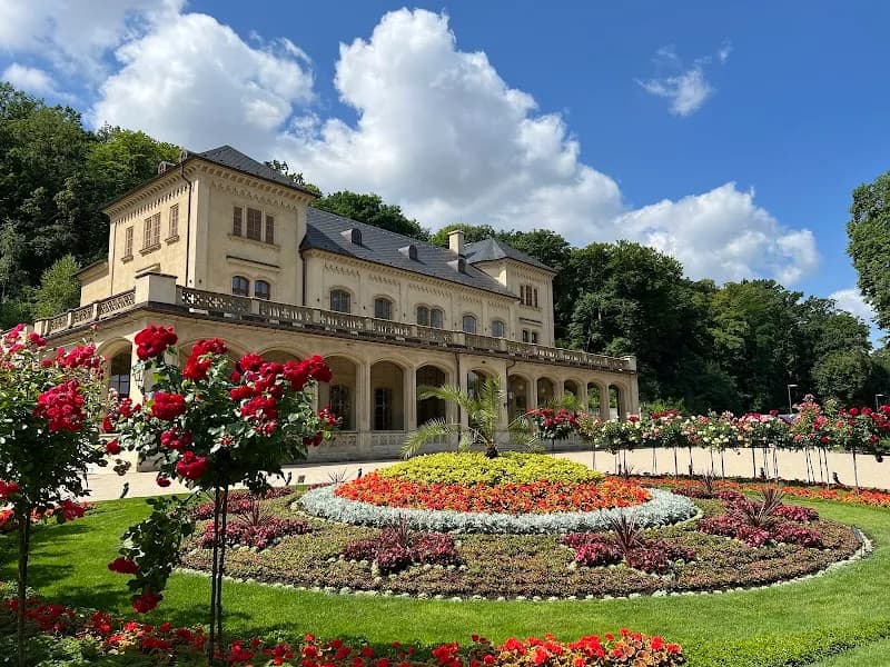 View of Stromovka Park in Holešovice, CZ