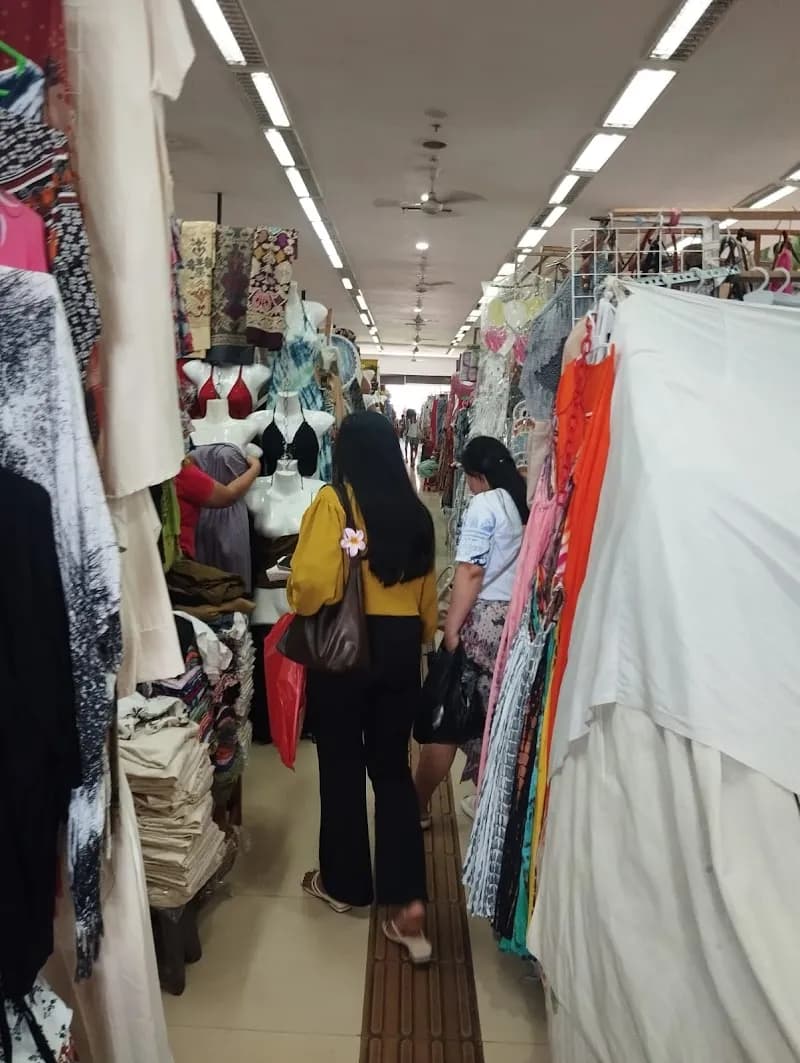 View of Sukawati Art Market in Klungkung, Bali