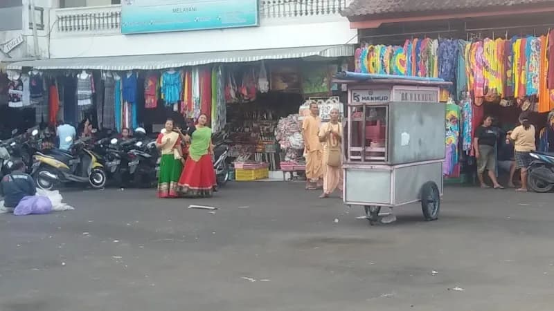 View of Sukawati Art Market in Klungkung, Bali