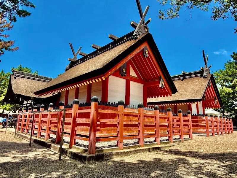 View of Sumiyoshi Taisha in Osaka, OS