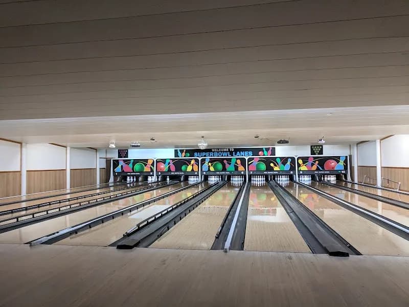 Super Bowl bowling alley in Cody, WY
