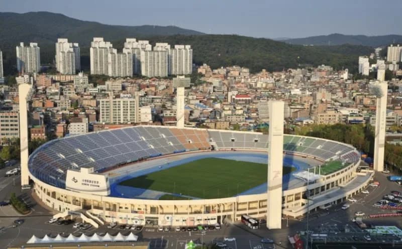 View of Suwon Sports Complex in Suwon, GG