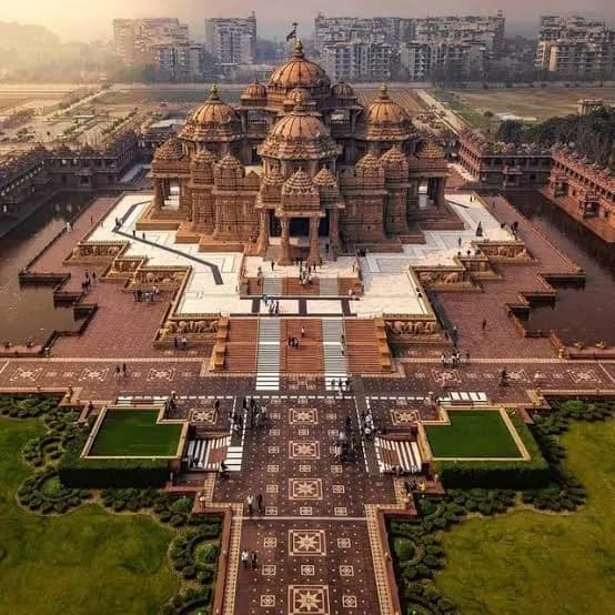 Swaminarayan Akshardham hindu temple in East Delhi, DL