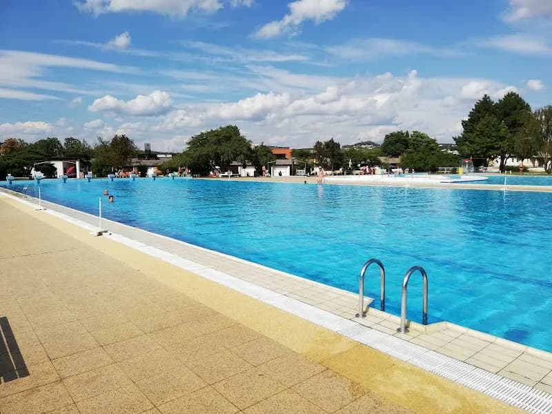 View of Swimming pool Melnik in Mělník, CZ