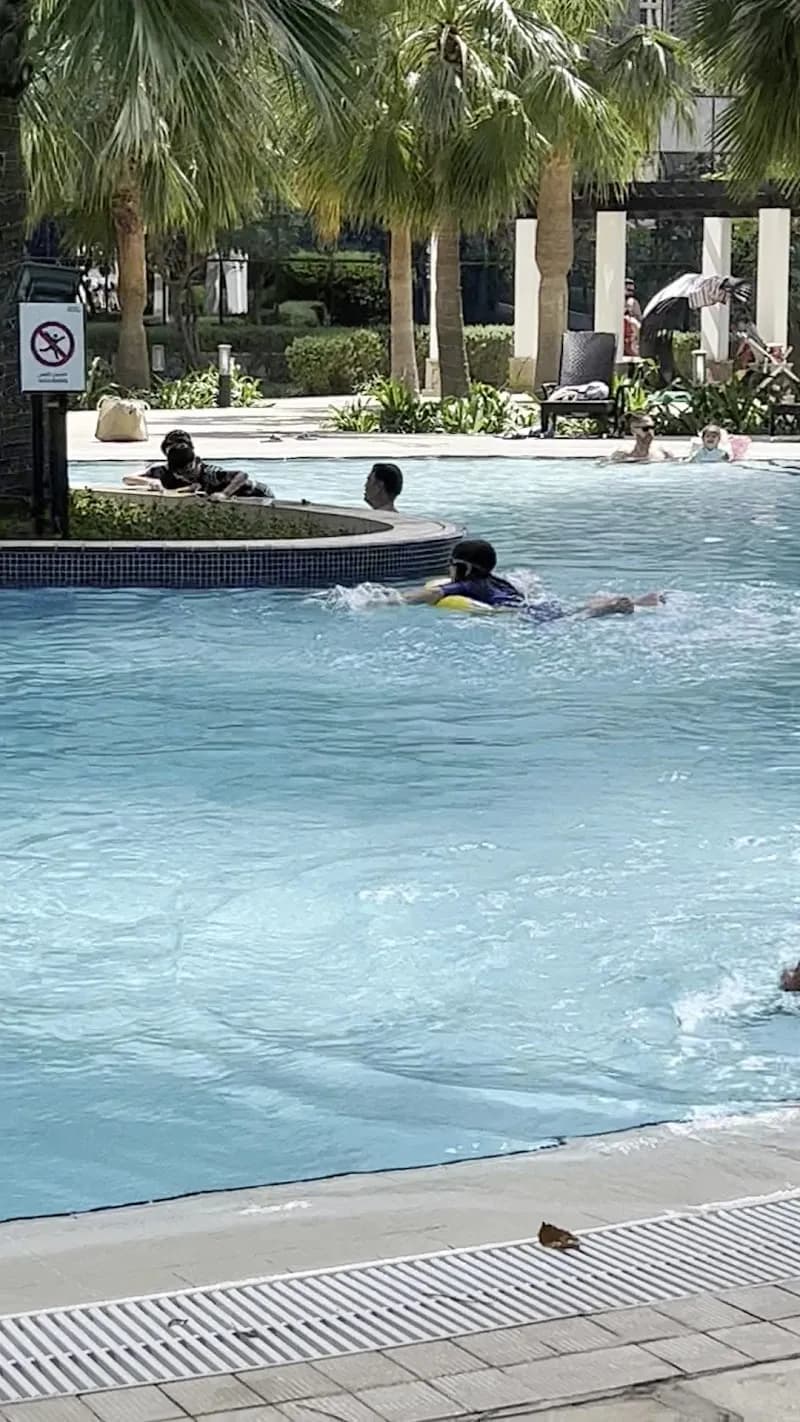 View of Swimming pool The Arc in Reem Island, Abu Dhabi