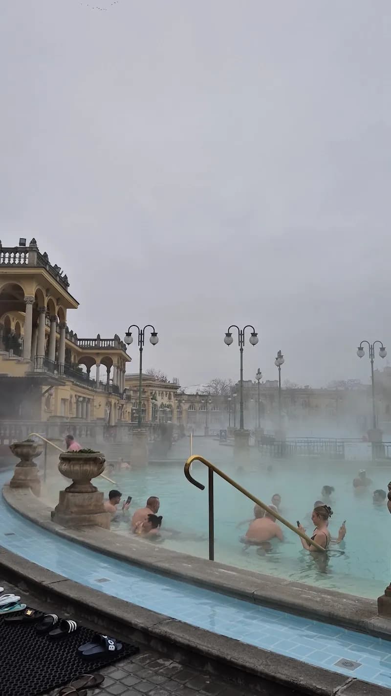 View of Széchenyi Thermal Bath in Óbuda, Budapest