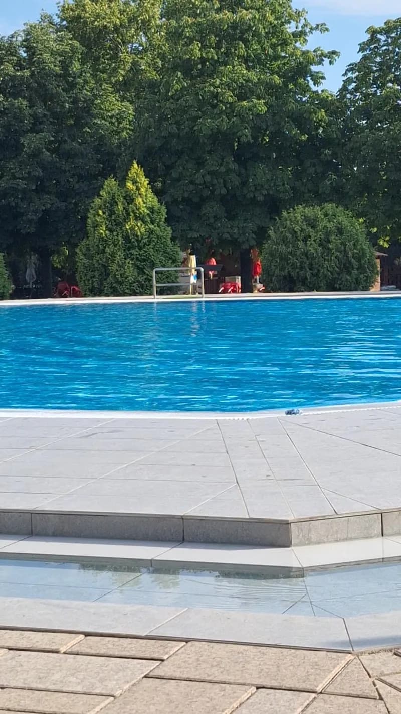 View of Százhalombatta Strandfürdő in Százhalombatta, Budapest