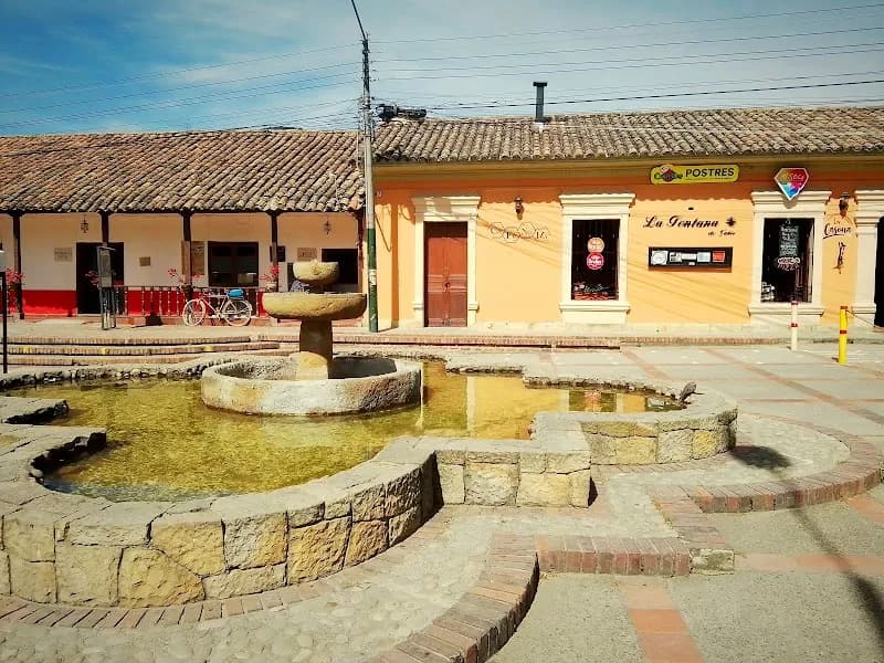 View of Tabio Cundinamarca Main Park in Tabio, CD