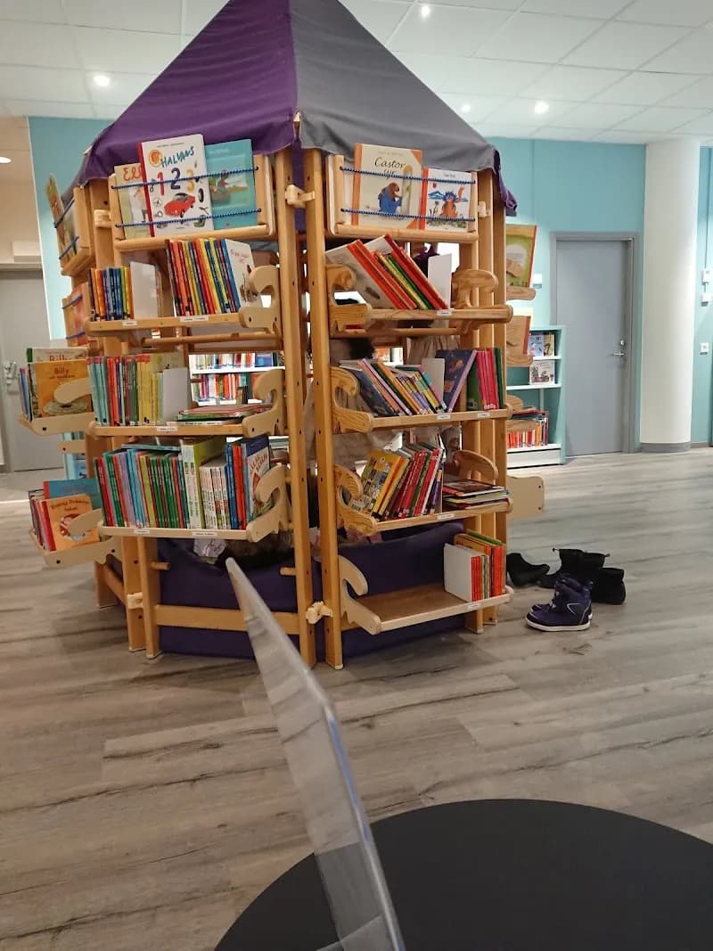 View of Taby Main Library in Täby, Stockholm