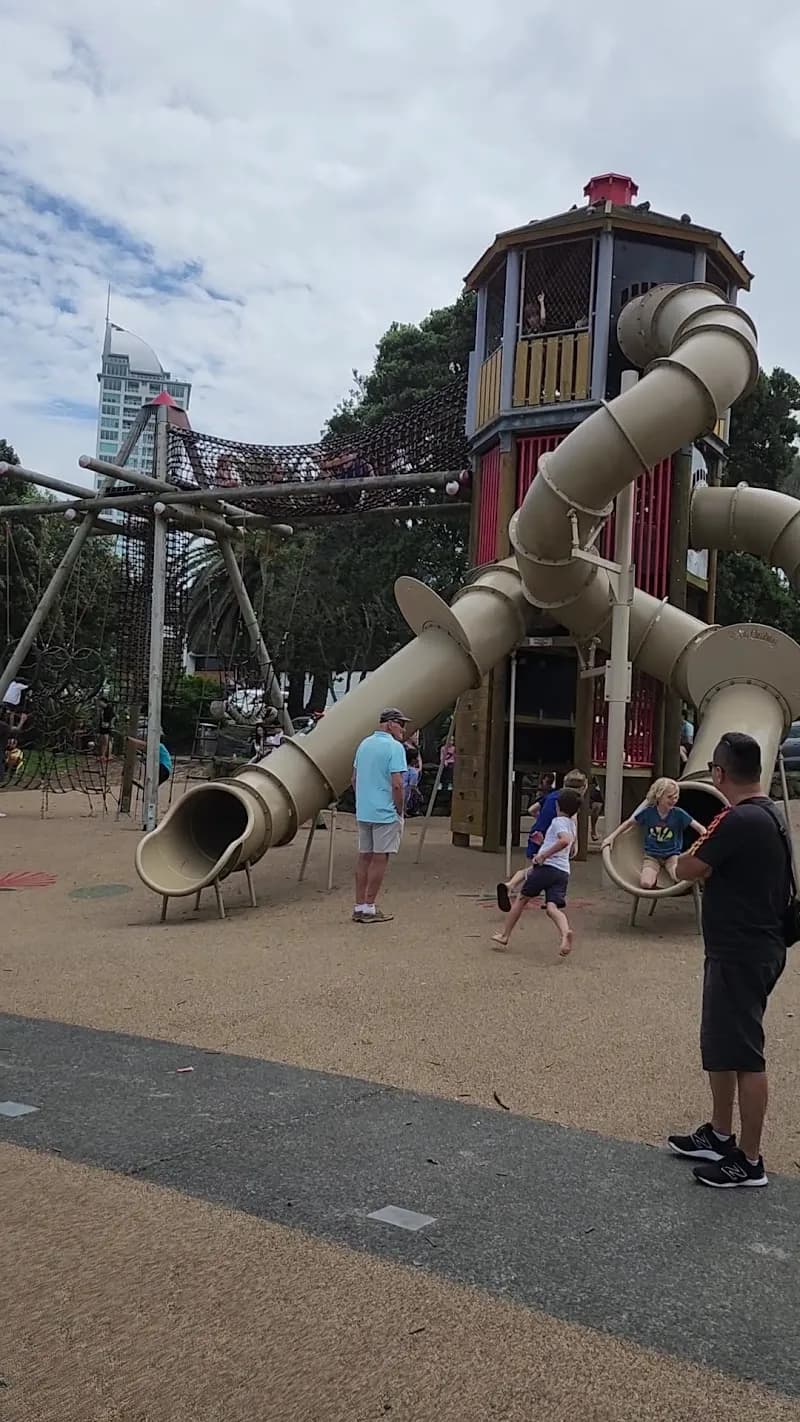 View of Takapuna Beach Reserve Playground in Takapuna, AKL