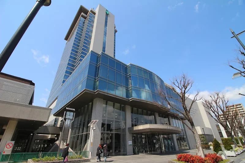 View of Takatsuki City Central Library in Takatsuki, Osaka