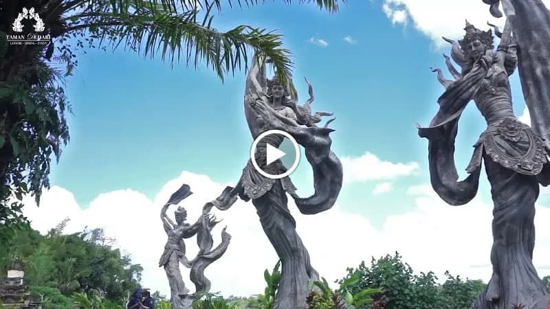 View of Taman Dedari in Bangli, Bali
