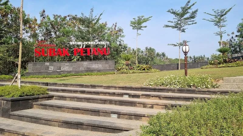 View of Taman Subak Petanu in Klungkung, Bali