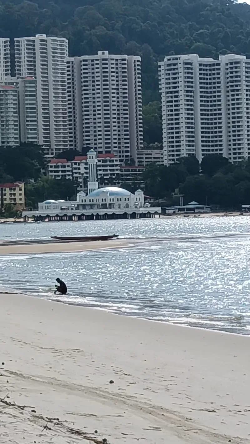 View of Tanjung Bungah Beach in Tanjung Bungah, Penang