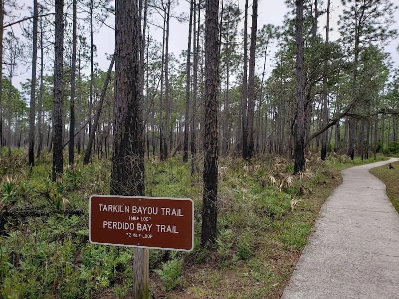 View of Tarkiln Bayou Preserve State Park in Pensacola, FL