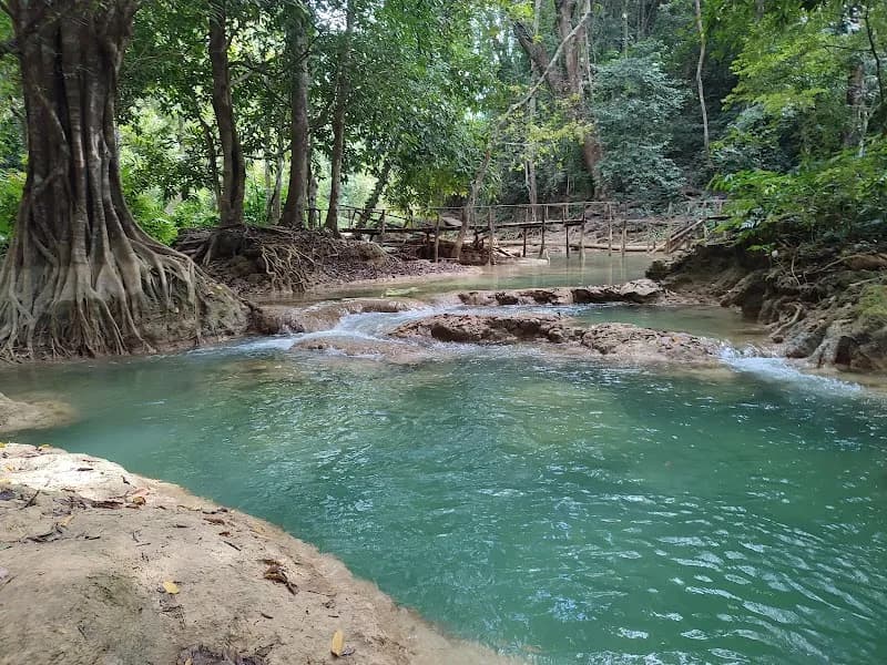 View of Tat Sae Waterfalls in Luang Prabang, LP