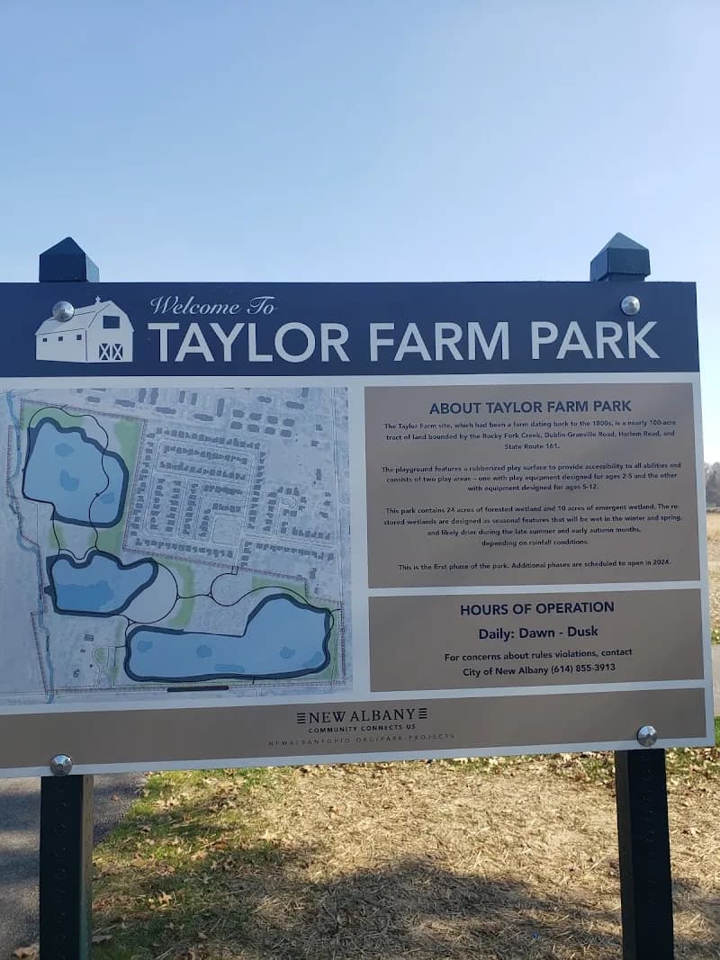 View of Taylor Farm Park in New Albany, OH