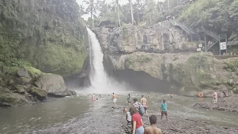 View of Tegenungan Waterfall in Ubud, Bali