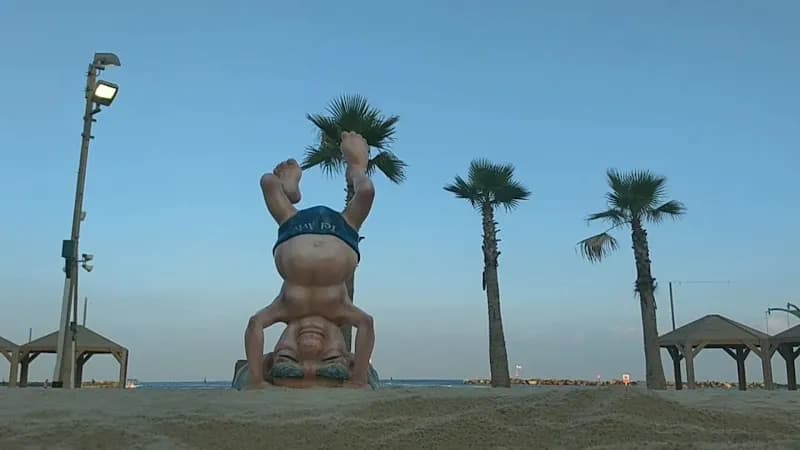 View of Tel Aviv Beach in Tel Aviv, TA
