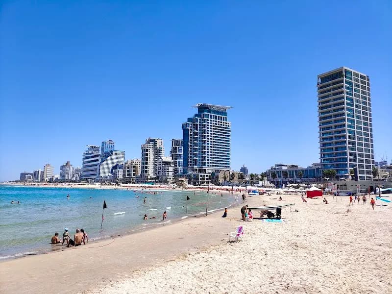 View of Tel Aviv Beach in Tel Aviv, TA