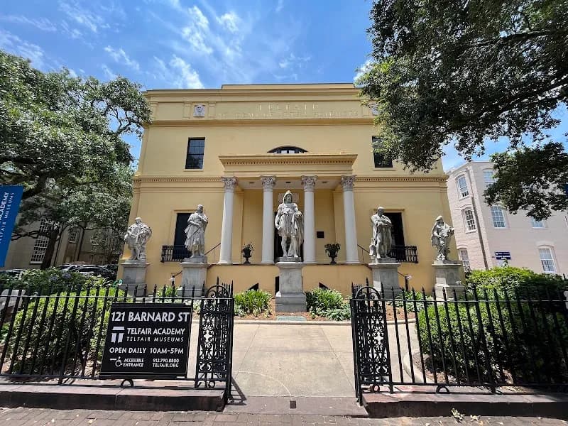View of Telfair Square in Savannah, GA