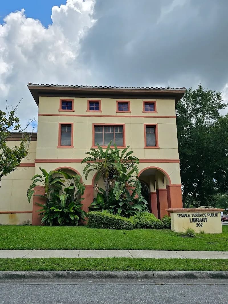 View of Temple Terrace Public Library in Temple Terrace, FL