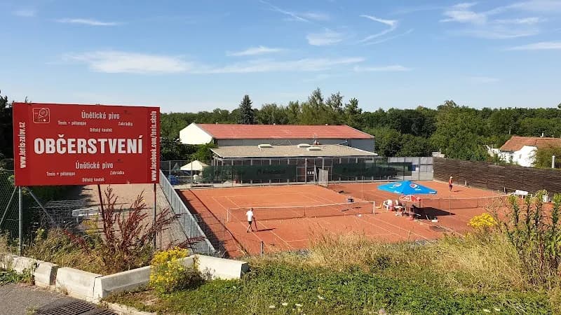 View of Tennis complex Žalov in Roztoky, CZ