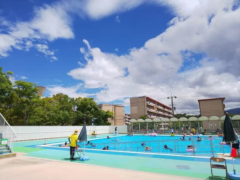 View of Teragaike Park Swimming Pool in Kawachinagano, Osaka