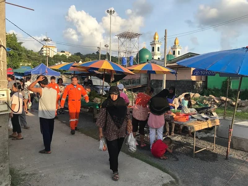 View of Thalang Community Market in Thalang, Phuket