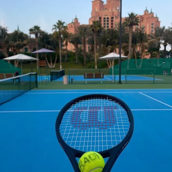 View of The Atlantis Tennis Academy in Palm Jumeirah, Dubai