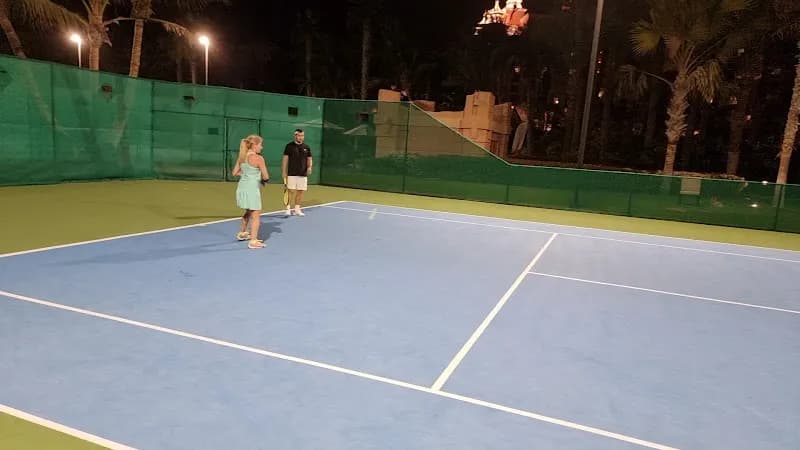 View of The Atlantis Tennis Academy in Palm Jumeirah, Dubai