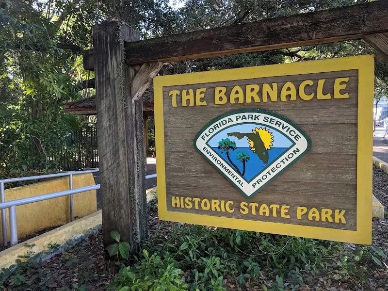 View of The Barnacle Historic State Park in Coconut Grove, FL