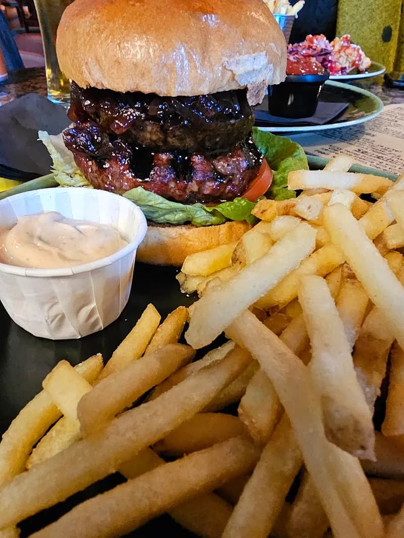 View of The Brass Monkey and Local Ice Cream Shops in Leith, Scotland