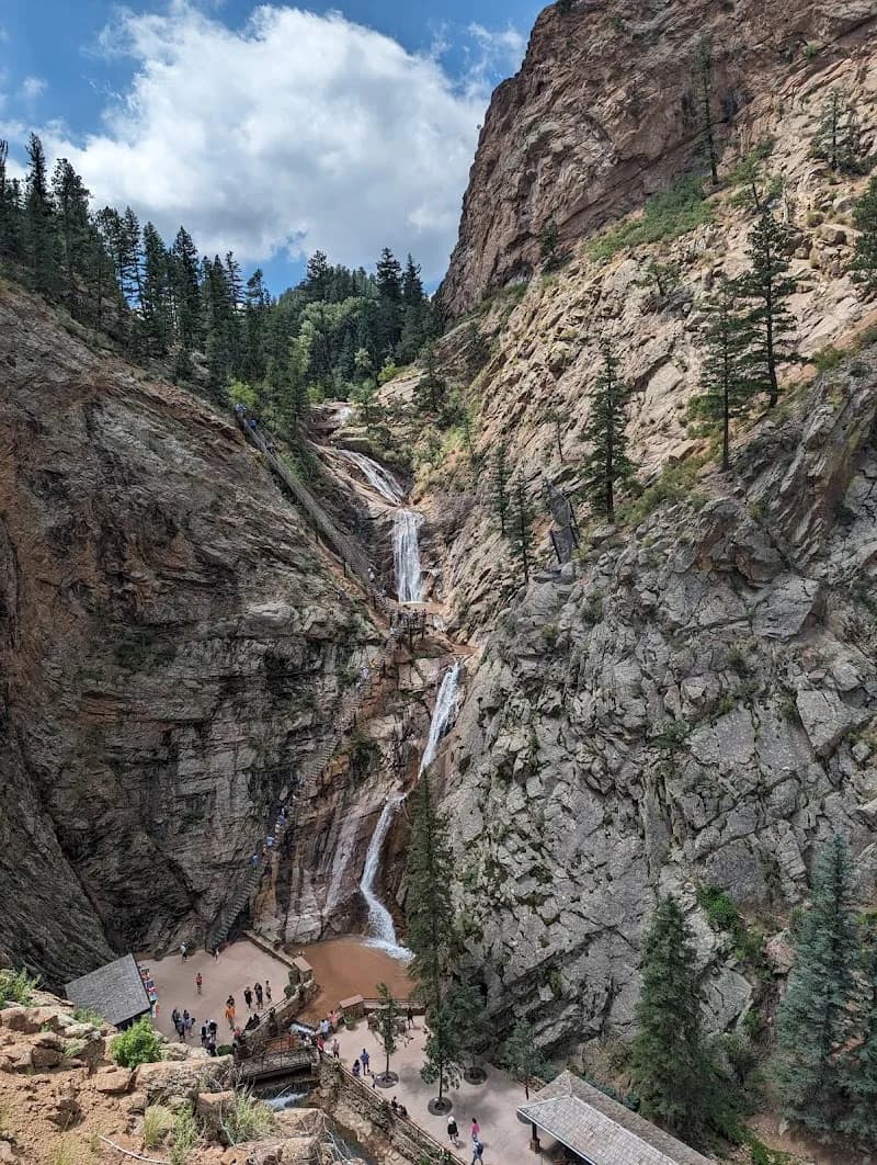 View of The Broadmoor Seven Falls in Colorado Springs, CO