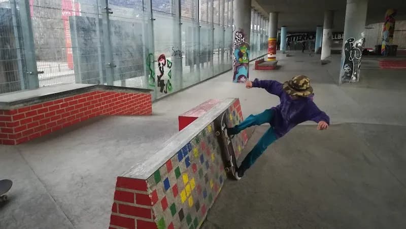 View of The Cage Skate Park in Göming, Salzburg
