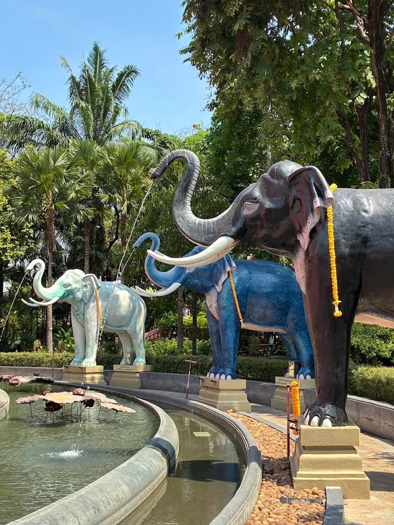 View of The Erawan Museum in Samut Prakan, BKK