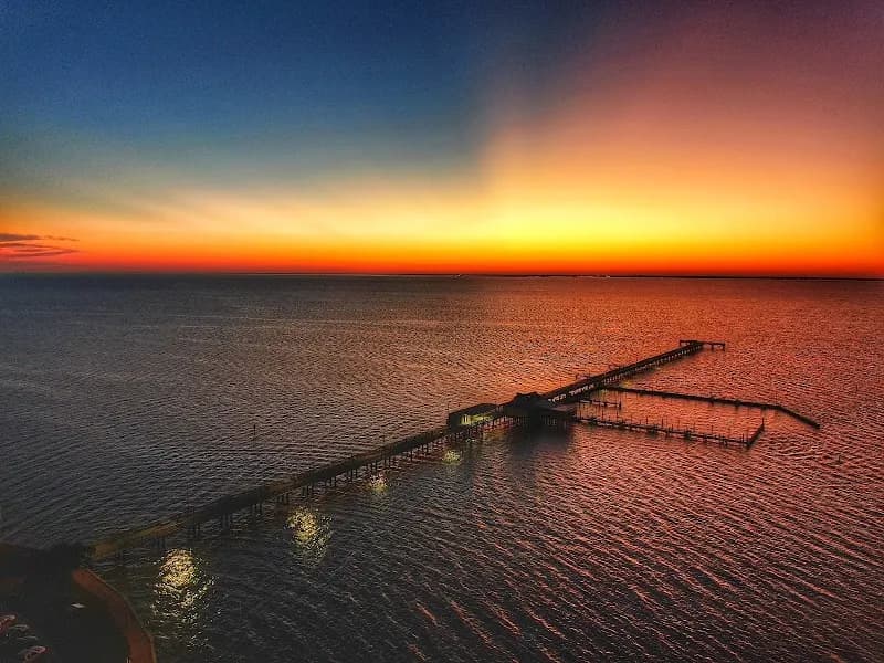 The Fairhope Pier fishing pier in Fairhope, AL
