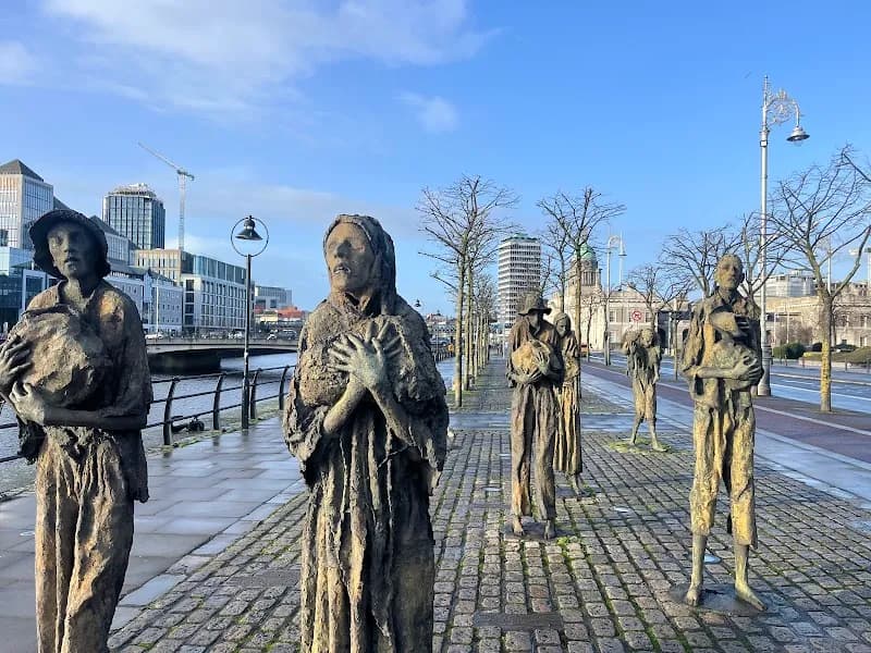The Famine Memorial tourist attraction in Dublin, DUB