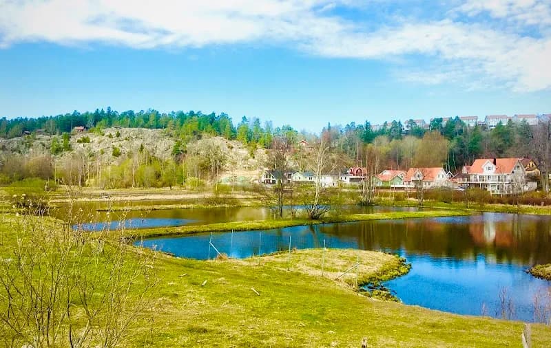 View of The Flemingsberg Forest Nature Reserve in Huddinge, Stockholm