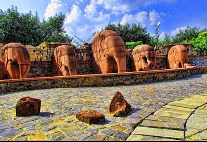 View of The Garden of Five Senses in Delhi, DL