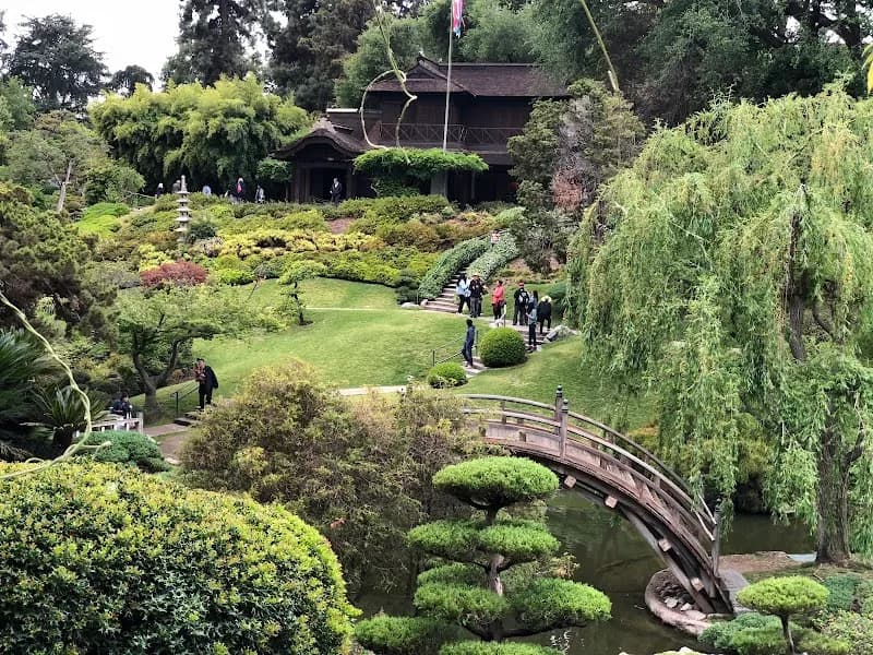 View of The Huntington Library, Art Museum, and Botanical Gardens in Pasadena, CA