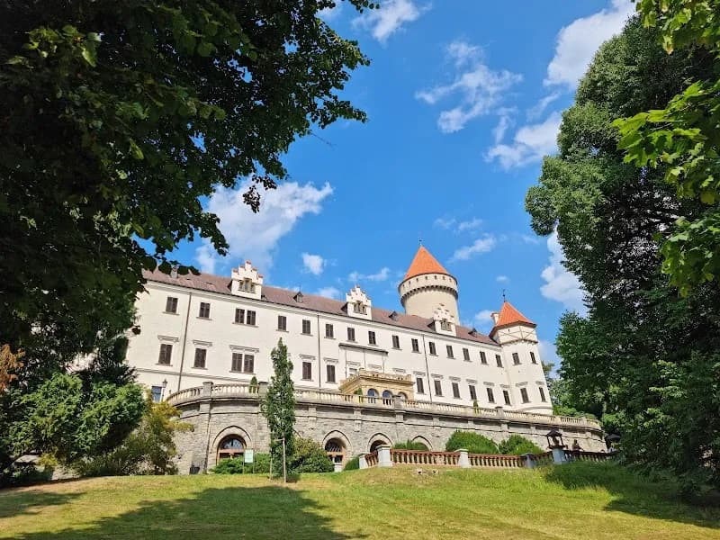 View of The Konopiste Castle in Benešov, CZ