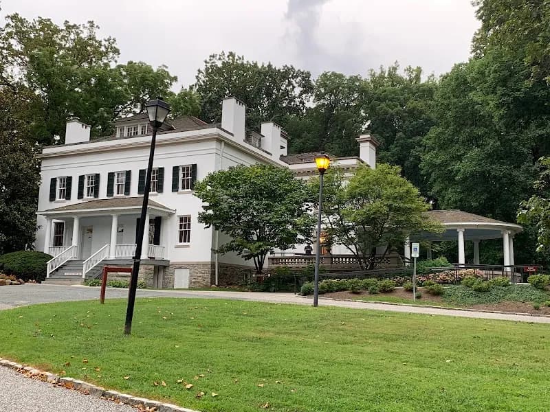 View of The Liriodendron Mansion in Bel Air, MD