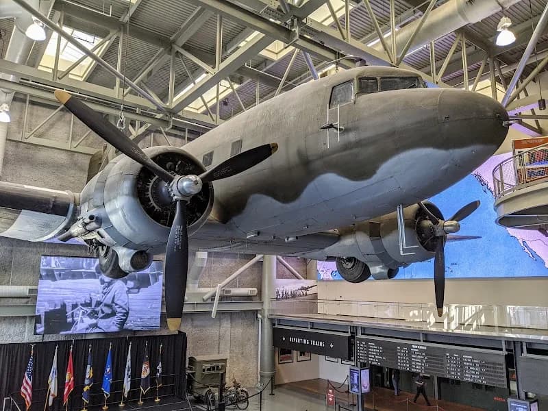 The National WWII Museum tourist attraction in New Orleans, LA