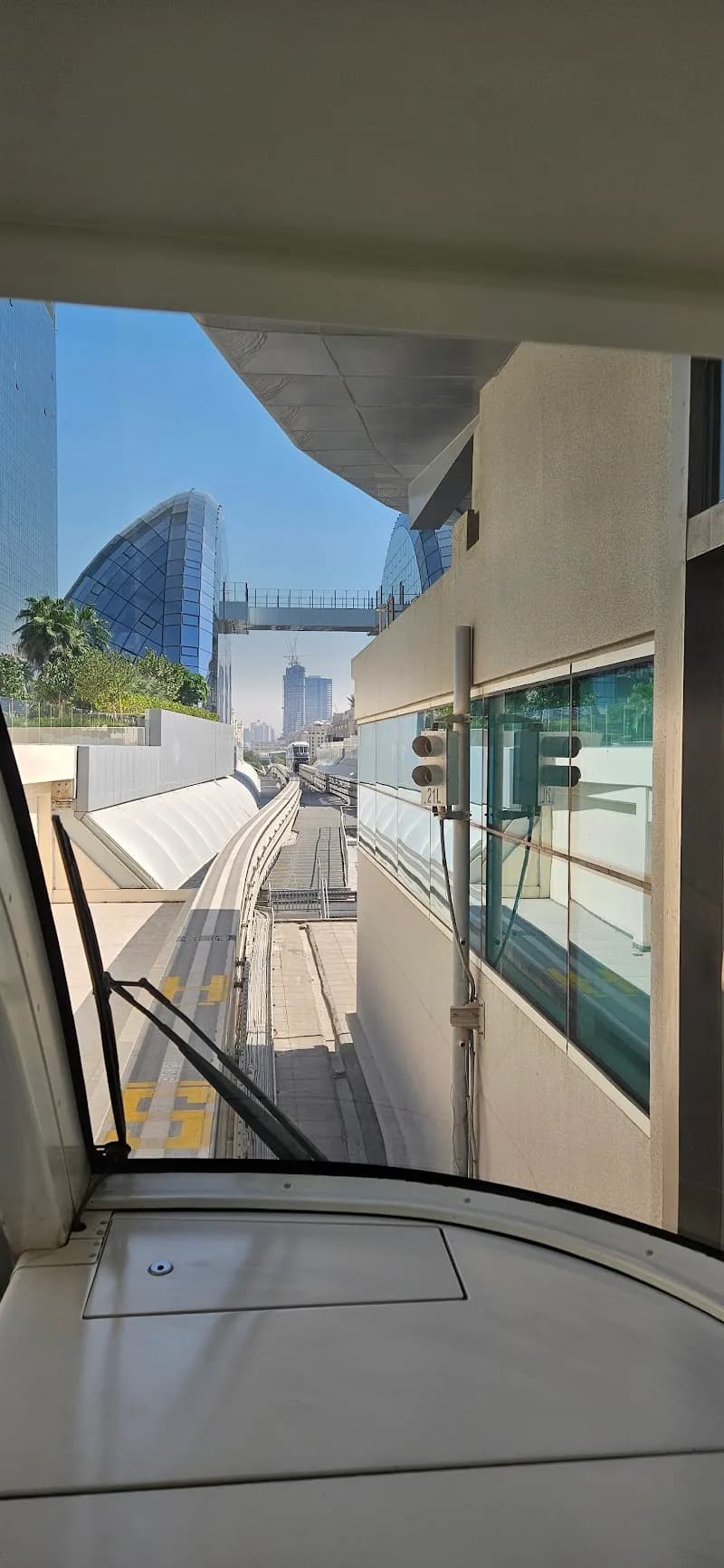 View of The Palm Jumeirah Monorail Station & Promenade in Palm Jumeirah, Dubai