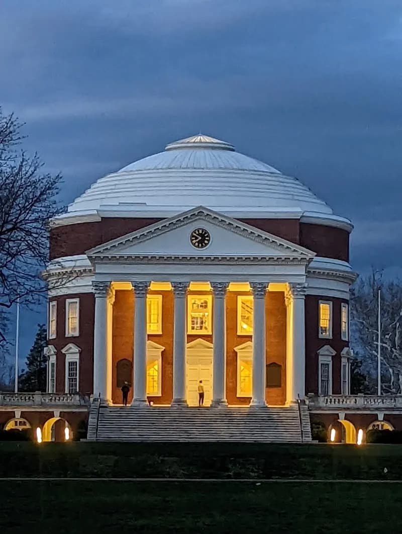 The Rotunda historical place in Charlottesville, VA