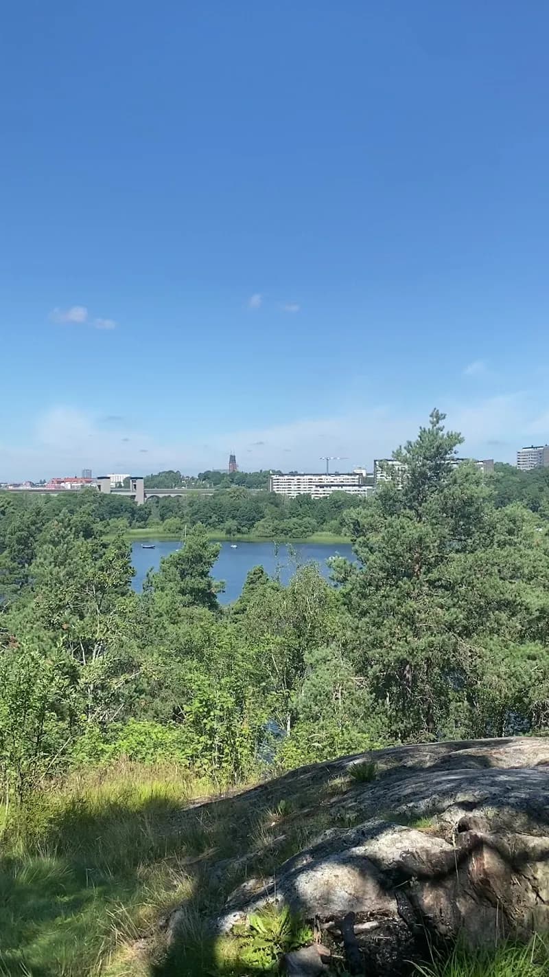 View of The Årsta Forest Nature Reserve in Farsta, Stockholm
