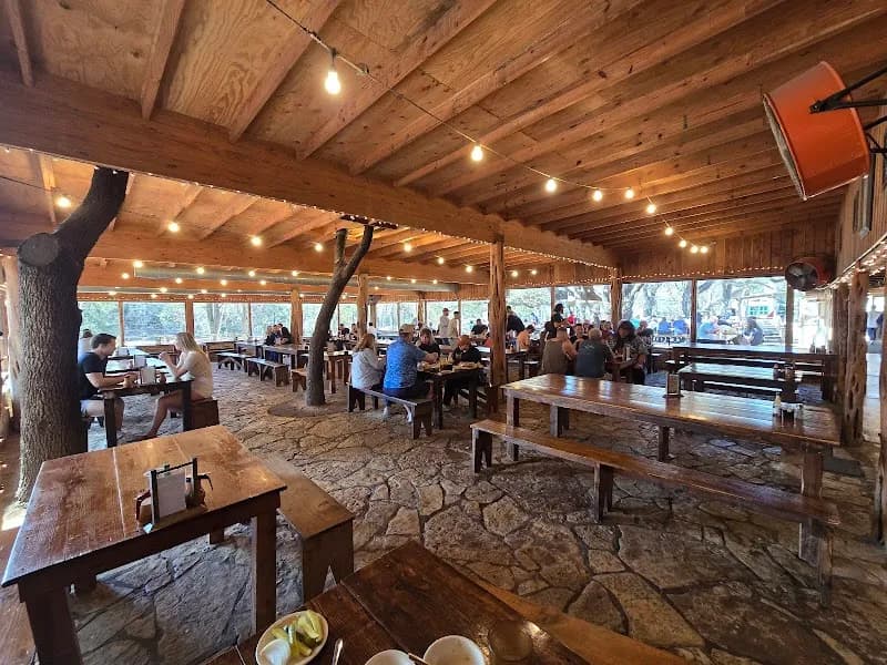 View of The Salt Lick BBQ in New Braunfels, TX